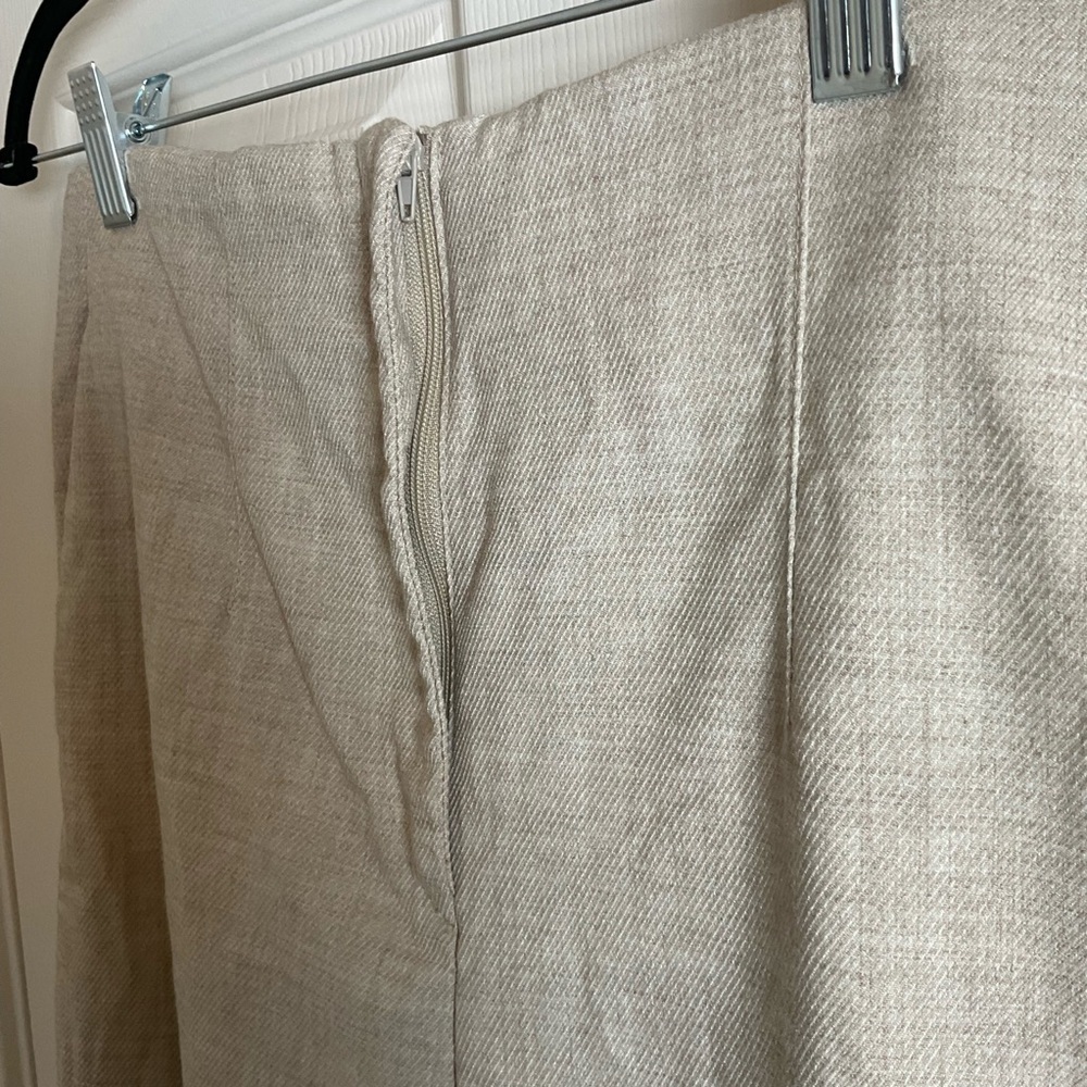 Women's classic beige trousers from H&M. High waist size 10 - Picture 5 of 11